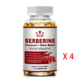 Ceylon Cinnamon and Berberine HCI daily capsules bottle for nutritional support, metabolic wellness, and everyday supplement use.