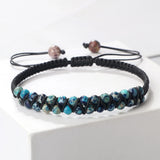 Chakra African Jasper two layer bracelet with natural stone beads for balancing chakras, spiritual focus, and daily accessory use.