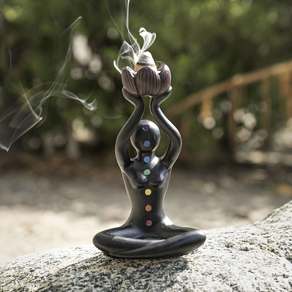 Chakra Backflow Incense Burner, additional view