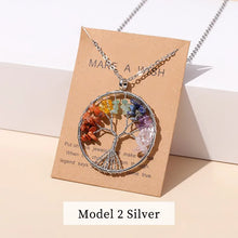 Chakra balance Tree of Life pendant for meditation sessions, energy alignment, and daily spiritual use.