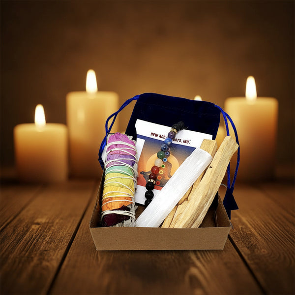 Chakra Balancing Kit, contents on tray