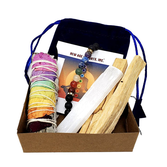 Chakra Balancing Kit, contents on tray
