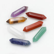 Chakra balancing Sacred Geometry crystal stone set for reiki sessions, meditation, and crystal energy alignment.