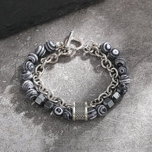 Chakra energy magnetic bracelet set for spiritual focus, calming practice, and holistic accessory use.