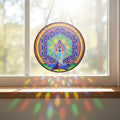 Chakra Glass Suncatcher, 6 inches