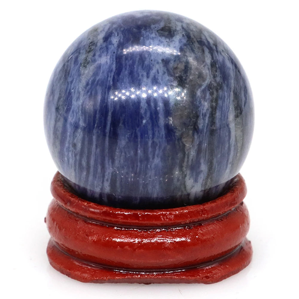 Chakra healing natural crystal ball sphere for reiki sessions, energy balancing, and spiritual meditation.