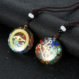 Chakra Orgone Energy Healing Pendant for meditation, gifting, and crystal jewelry.