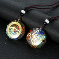 Chakra Orgone Energy Healing Pendant for meditation, gifting, and crystal jewelry.
