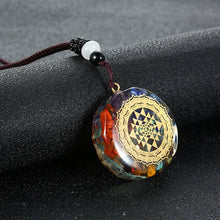 Chakra Orgone Energy Healing Pendant for meditation, gifting, and crystal jewelry.