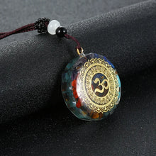 Chakra Orgone Energy Healing Pendant for meditation, gifting, and crystal jewelry.