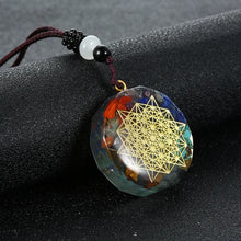 Chakra Orgone Energy Healing Pendant for meditation, gifting, and crystal jewelry.