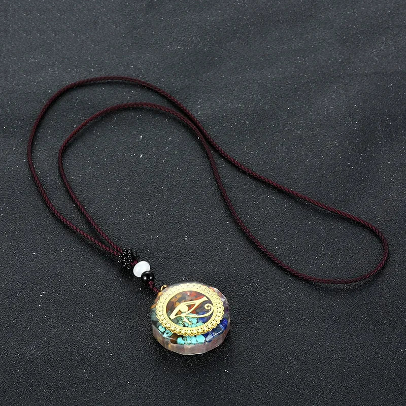 Chakra Orgone Energy Healing Pendant for meditation, gifting, and crystal jewelry.