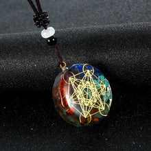Chakra Orgone Energy Healing Pendant for meditation, gifting, and crystal jewelry.