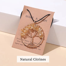 Chakra stone Tree of Life jewelry pendant for meditation, energy work, and holistic wellness routines.