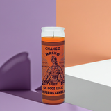 Chango Macho orange good luck 7 day prayer candle for blessing rituals, intention setting, and devotional practice.
