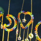 Children’s Crystal Rainbow Sun Catcher window crystal hanging for sunlight reflection, rainbow prism effects, and decorative room use.