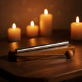 Chime Energy Tuning Tube with Wooden Base and Mallet, 9 inches