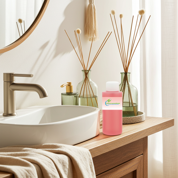 China Musk Fragrance Oil bottle for oil burners, candle making, and soft clean home fragrance.