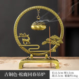 Chinese Hanging Alloy Incense Burner hanging holder for incense use during spiritual cleansing, devotional practice, and calming aromatherapy.