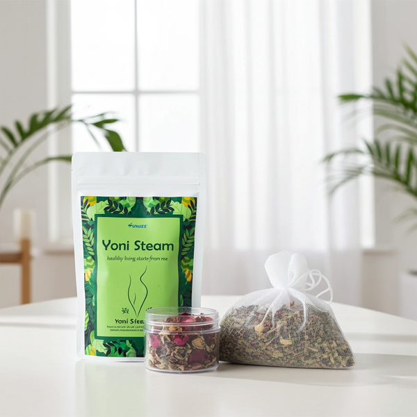 Chinese Herbal Steaming Blend pouch for at-home feminine self-care and wellness rituals.