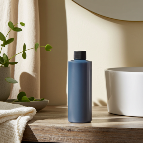 Chocolate fragrance body oil bottle for softening skin, layering scent, and everyday body use.