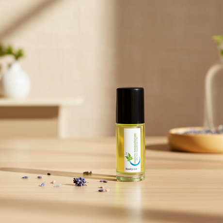 Chrome Legend men’s body oil for moisturizing skin, fresh masculine fragrance, and everyday grooming use.