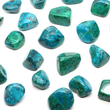 Chrysocolla Tumbled Healing Stones for meditation, crafts, and crystal healing.