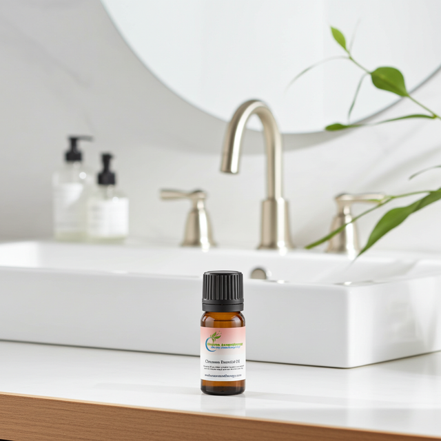 Cinnamon Essential Oil bottle for aromatherapy, home fragrance, and diffuser use.