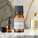 Cinnamon Essential Oil dropper bottle for massage oil blends, aromatherapy, and topical dilution use.