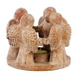 Circle of Angels T-Light Holder, 6 inches, terracotta
