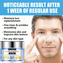 CLAFACES Smooth Wrinkle Cream for Men showing retinol and collagen formula benefits for male skin care.
