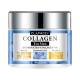 CLAFACES Smooth Wrinkle Cream for Men jar with silver lid on white background.