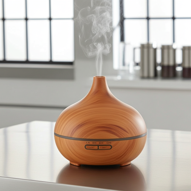 Classic Color-Changing Aroma Diffuser unit for dispersing fragrance, adding mist, and creating a relaxing room atmosphere.