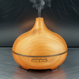 Classic Color-Changing Aroma Diffuser with LED lighting for essential oil diffusion, air freshening, and mood setting.