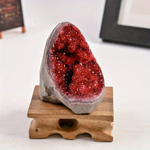 Classic Red Amethyst Geode Cluster for meditation, home décor, and crystal collecting.