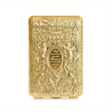 Classic retro metal cigarette case with engraved design for cigarette storage, portability, and daily carry.