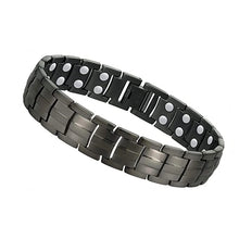 Classic stainless steel germanium magnetic bracelet for daily wear, timeless styling, and wellness accessory use.