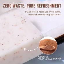 Coconut Exfoliating Scrub Soap with natural exfoliating particles and zero waste eco-friendly design.