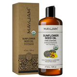 Cold-pressed coconut oil blend with sweet almond, Moroccan argan, and sunflower seed oils for massage, softening skin, and nourishing hair.