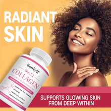 Collagen Complex + Hyaluronic Acid & Biotin capsules bottle for daily skincare support, hair nourishment, and beauty routine use.