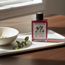 Come With Me Wish Oil bottle of spiritual oil for attraction work, intention setting, and ritual use.