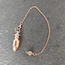 Cone-Shaped Copper Brass Pendulum for dowsing, divination, and energy work.