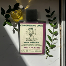 Conquering Love Wish Oil spiritual oil bottle for love-focused prayer, blessing, and ritual application.