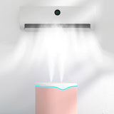 Cool mist USB air humidifier with double spray nozzles for easing dry air conditions and everyday use in offices and bedrooms.
