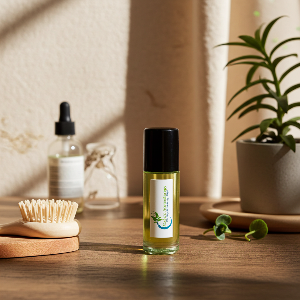 Copal body oil bottle for moisturizing skin, massage, and daily body care.