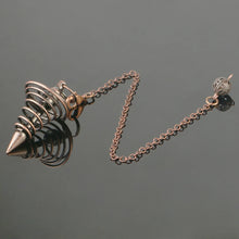 Copper Metal Pendulum for dowsing, divination, and energy work.