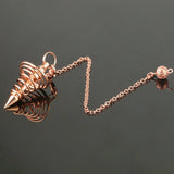 Copper Metal Pendulum for dowsing, divination, and energy work.