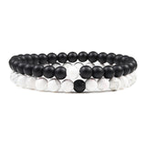 Couples Distance Beaded Bracelets bracelet pair for anniversary gifts, long-distance relationships, and meaningful daily wear.