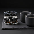 Couples Distance Beaded Bracelets matching set for long-distance relationship gifts, daily wear, and sentimental connection.
