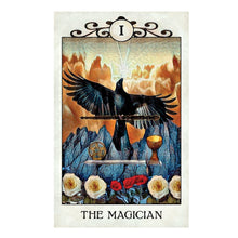 Crow Tarot card example showing crow-themed artwork
